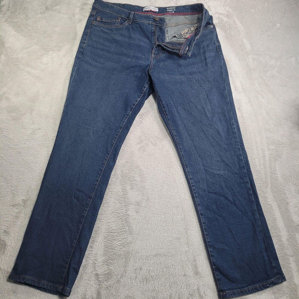 English Laundry Harrow Jeans Mens 34x30 Blue Med Wash Straight Stretch Denim